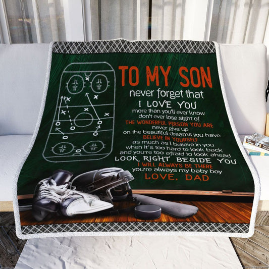 A Hockey Blanket Gift For My Son